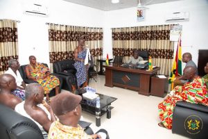 TSYOME AFEDO TRADITIONAL COUNCIL PAYS COURTESY CALL ON HO WEST DCE
