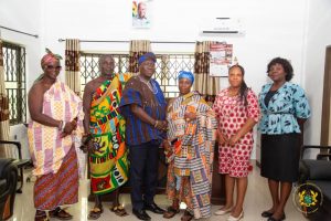CHIEF AND ELDERS OF ABUTIA NORVISI PAY COURTESY CALL ON DCE