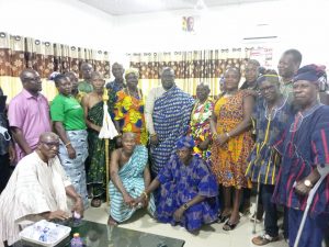 DELEGATION FROM AMEDZOFE PAYS COURTESY CALL ON HO WEST DCE